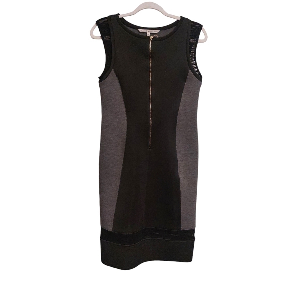 RACHEL Rachel Roy Sleeveless Zipper Front Midi Cocktail Dress- size L - Picture 2 of 6